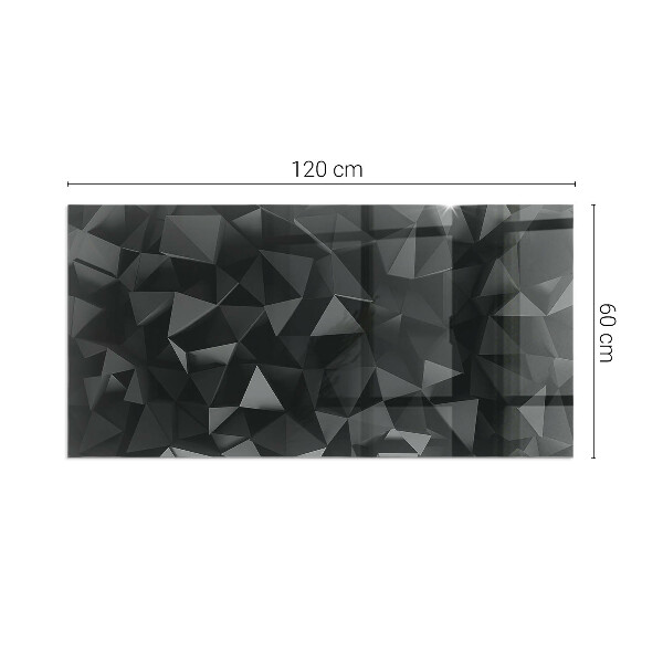 Téglalap alakú üveg kandalló alátét Háromdimenziós geometria