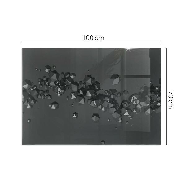Téglalap alakú kandalló alátét Absztrakt szilárdtestfelhő