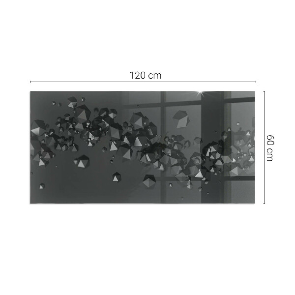 Téglalap alakú kandalló alátét Absztrakt szilárdtestfelhő