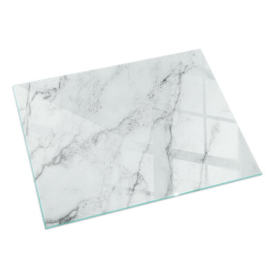 Téglalap alakú kandalló alátét üveg Márványminta erekkel