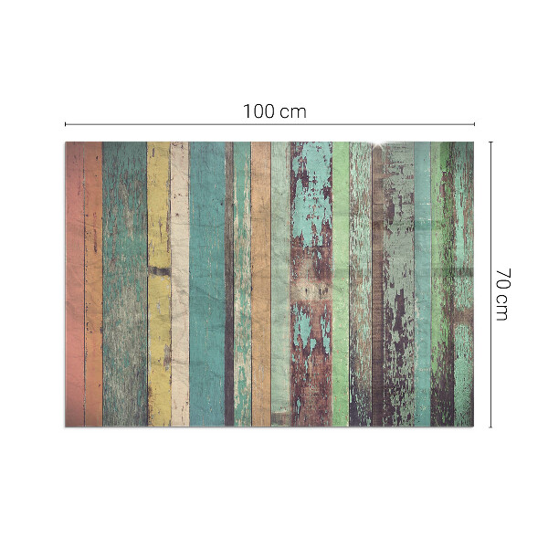 Téglalap alakú kandalló alátét Különböző árnyalatú táblák