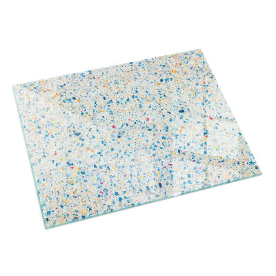 Téglalap alakú kandalló alátét üveg Absztrakt textúra minta