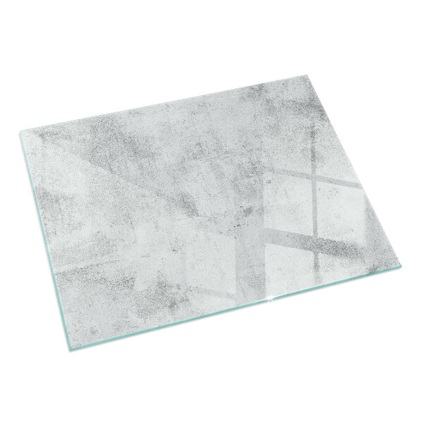 Téglalap alakú kandalló alátét üveg Nyers beton textúra