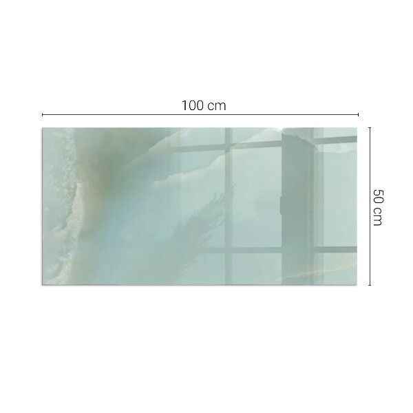 Téglalap alakú üveg kandalló alátét Finom márványminta