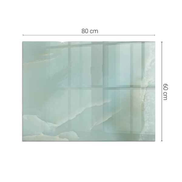 Téglalap alakú üveg kandalló alátét Finom márványminta