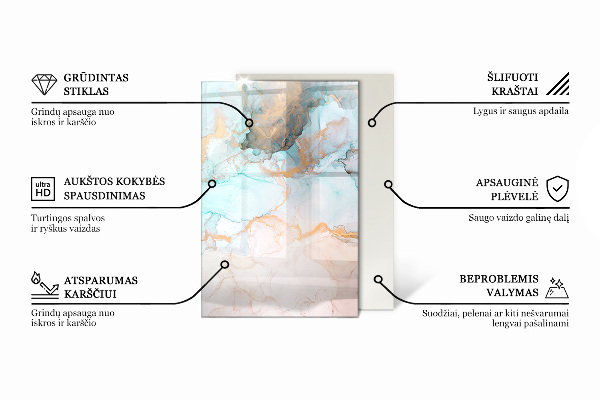 Téglalap alakú kandalló alátét Szín Világosbarna