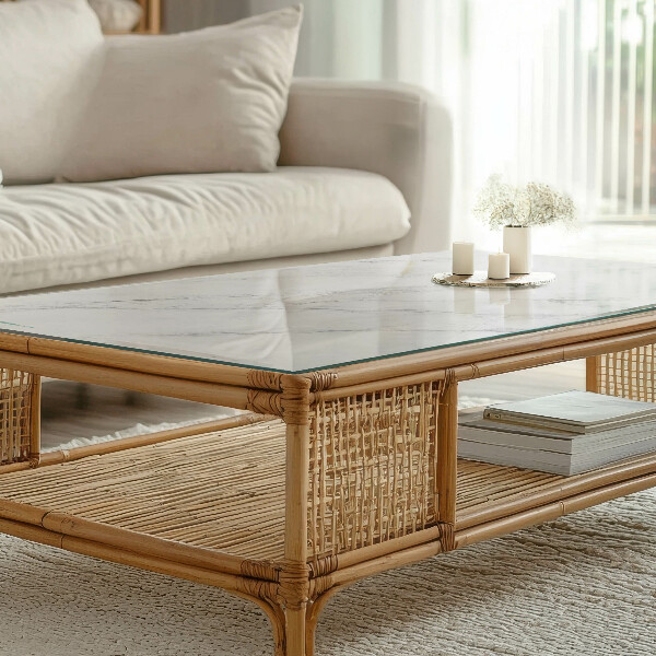 Téglalap alakú üveglap nyomattal Márvány textúra motívum