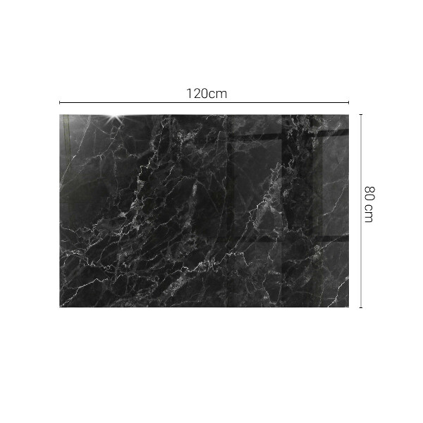 Téglalap alakú üveglap nyomattal Érdes márvány mintázat