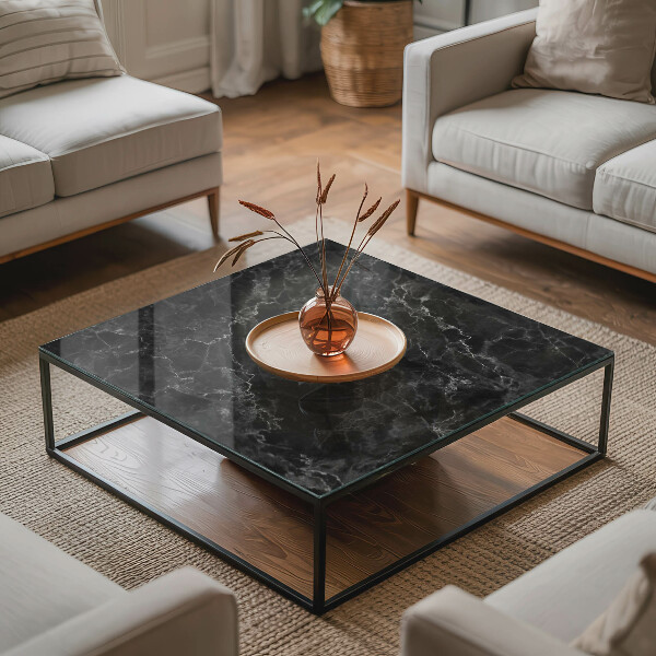 Téglalap alakú üveglap nyomattal Érdes márvány mintázat