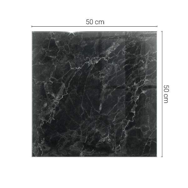 Téglalap alakú üveglap nyomattal Érdes márvány mintázat