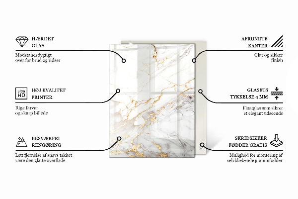 Dekoratív üveglap nyomattal Természetes kő mintázat