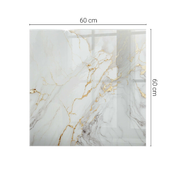 Téglalap alakú üveglap nyomattal Elegáns márvány mintázat