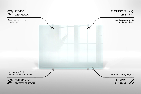 Konyhai falburkoló panel átlátszó 120x60 cm