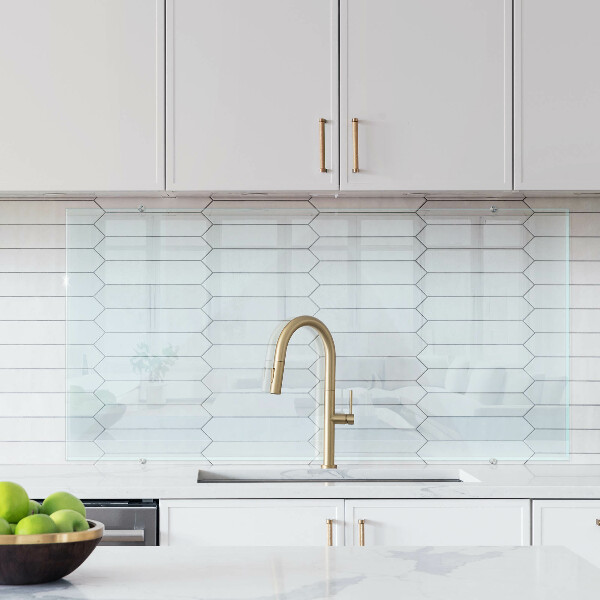 Konyhai üveg fali panel átlátszó 140x70 cm