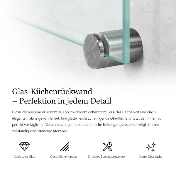 Konyhai panel átlátszó 60x40 cm