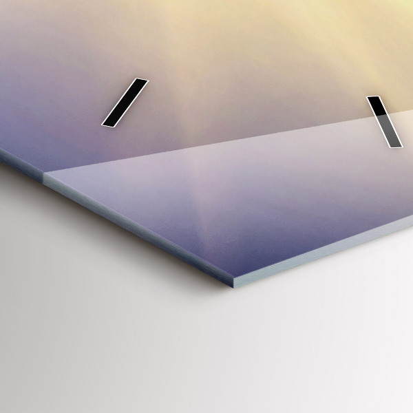 Téglalap alakú üvegóra Hegyi táj