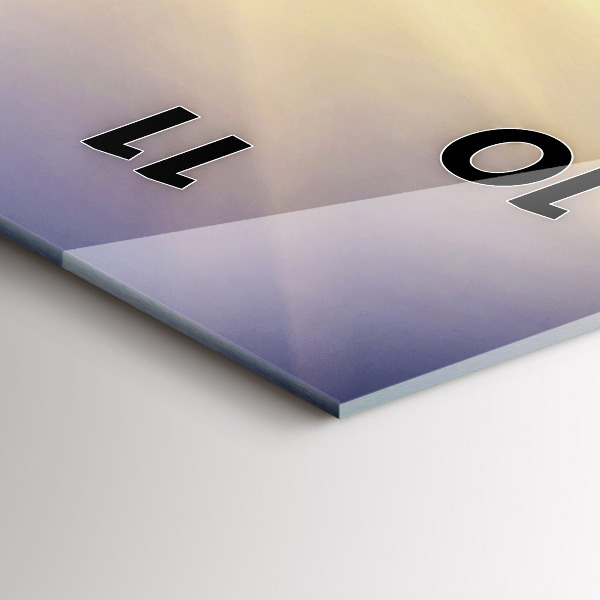 Téglalap alakú üvegóra Hegyi táj