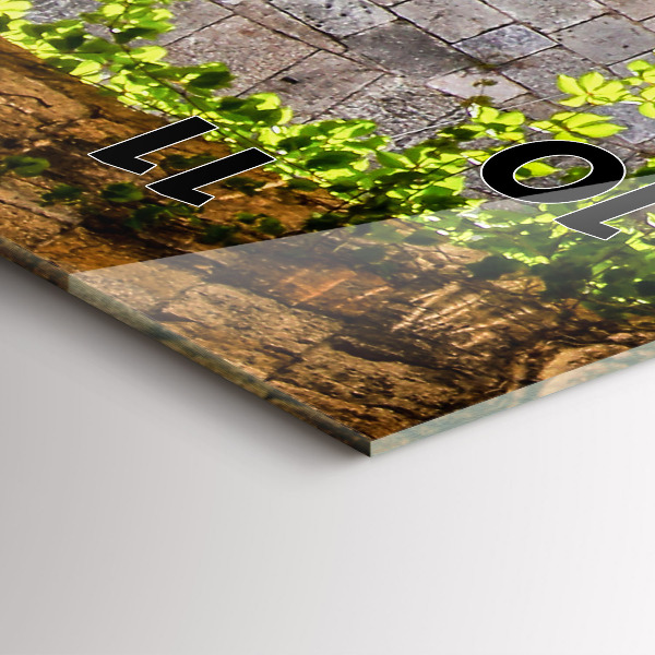 Téglalap alakú üvegóra Rodosz festői utcája