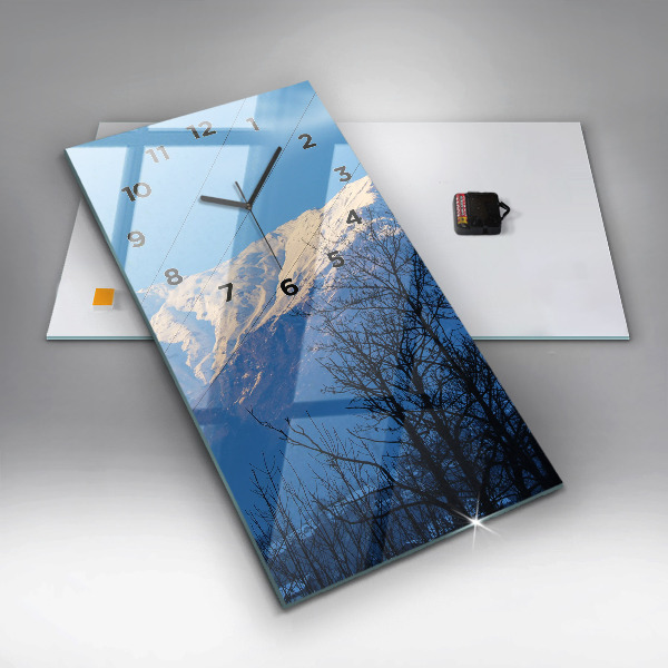 Téglalap alakú üvegóra Kilátás a hegyekre