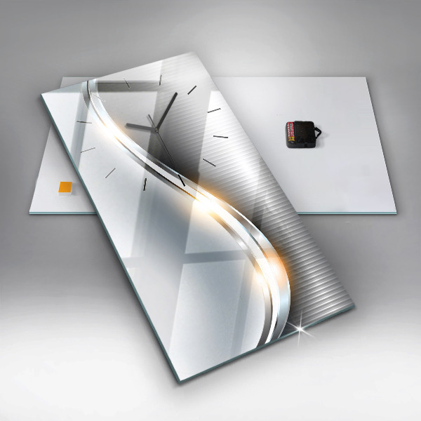 Téglalap alakú üvegóra Fém absztrakció