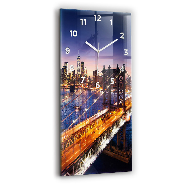 Téglalap alakú üvegóra New York és a naplemente