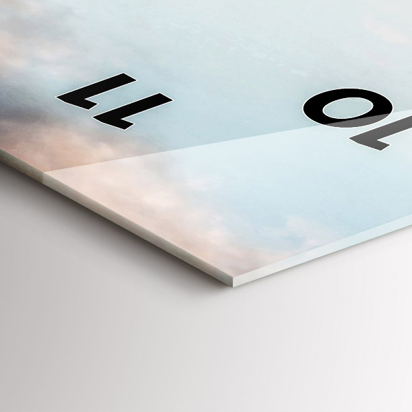 Téglalap alakú üvegóra Panoráma az Eiffel-toronnyal