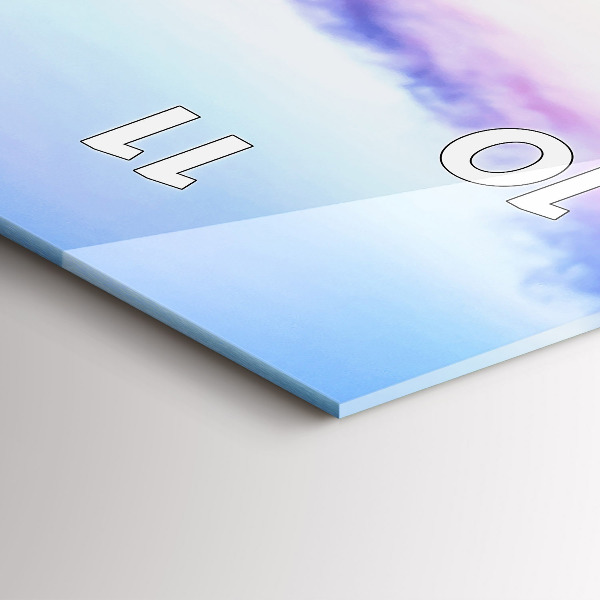 Téglalap alakú üvegóra Este a híd a kikötőben