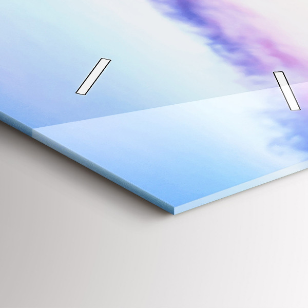 Téglalap alakú üvegóra Este a híd a kikötőben