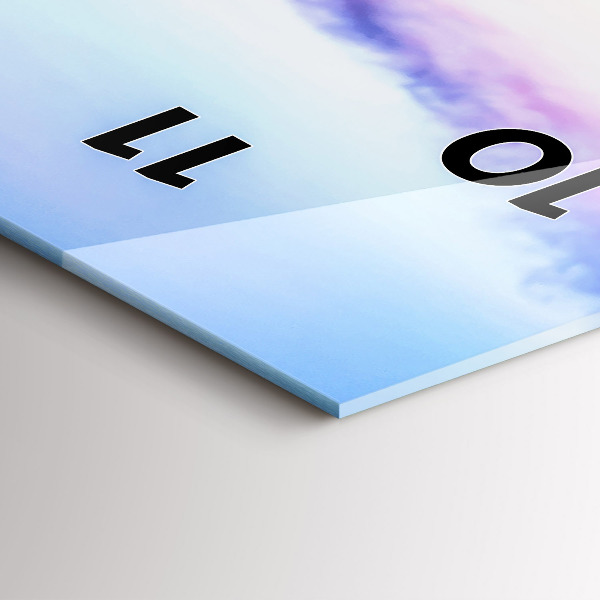 Téglalap alakú üvegóra Este a híd a kikötőben