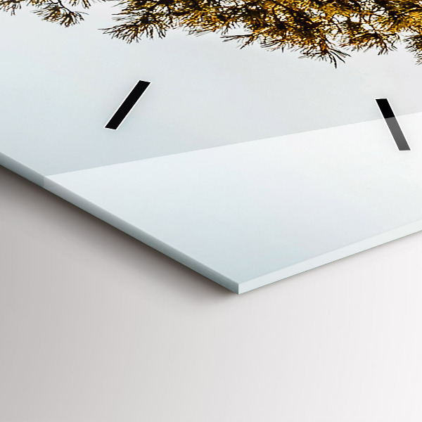 Téglalap alakú üvegóra Egy fa a hegyekben