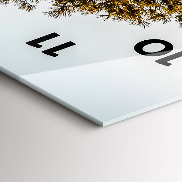 Téglalap alakú üvegóra Egy fa a hegyekben