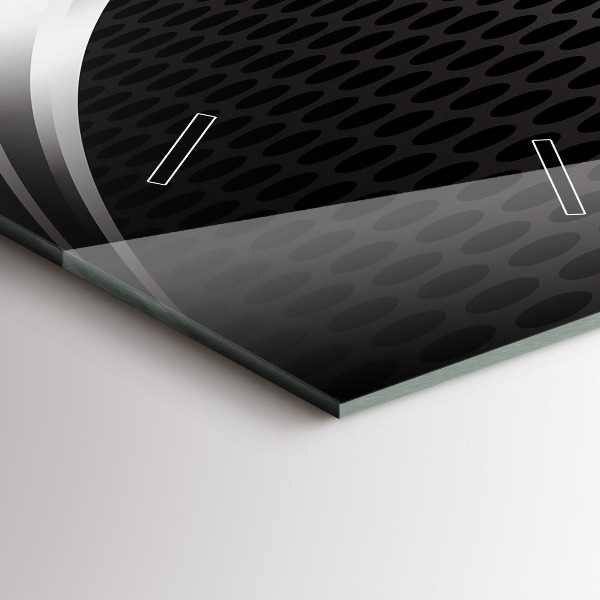 Téglalap alakú üvegóra Black metal absztrakció