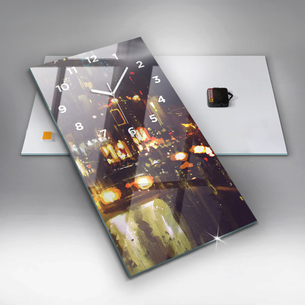 Téglalap alakú üvegóra Festett város