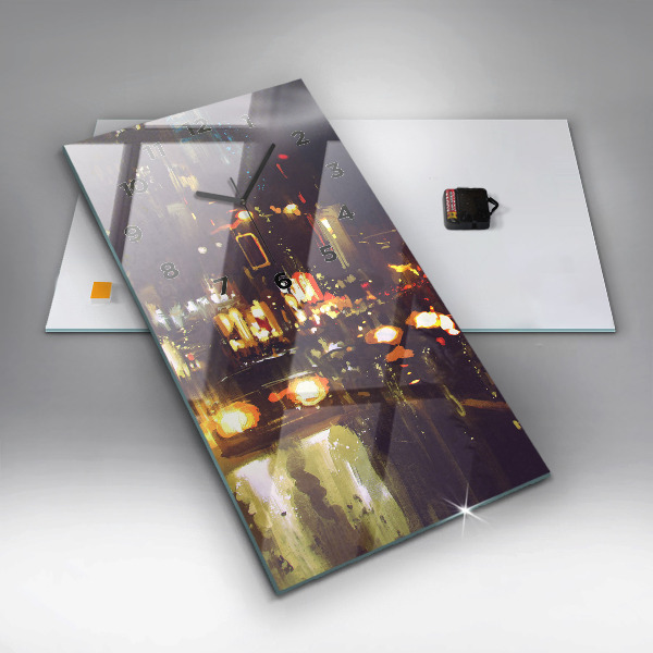 Téglalap alakú üvegóra Festett város