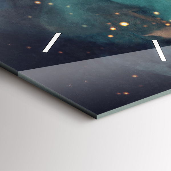 Téglalap alakú üvegóra Absztrakt festészet