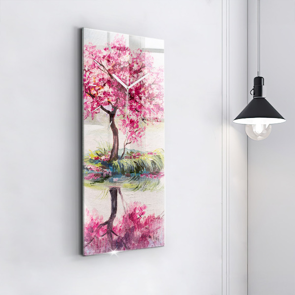 Téglalap alakú üvegóra Fa mozaik