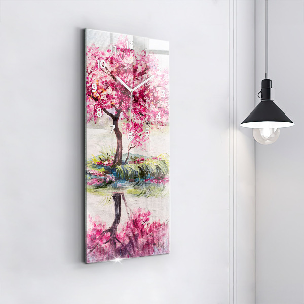 Téglalap alakú üvegóra Fa mozaik