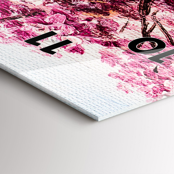 Téglalap alakú üvegóra Fa mozaik