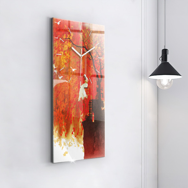 Téglalap alakú üvegóra Menyasszony ősszel