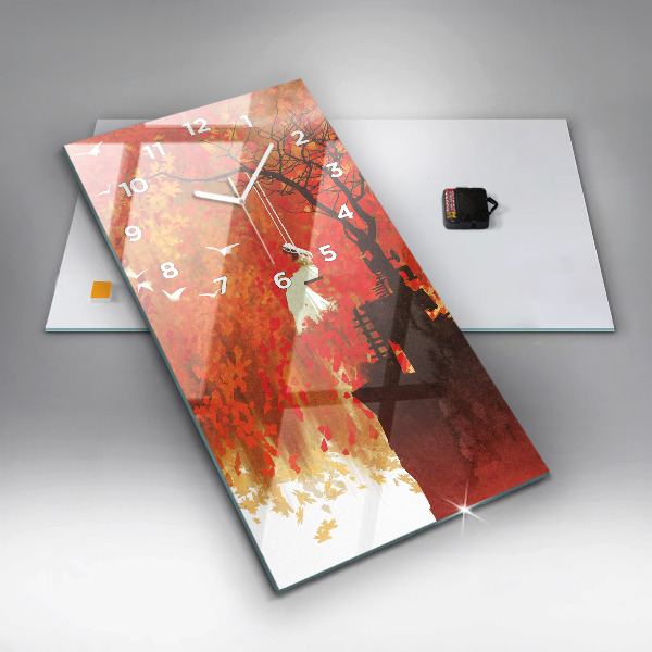 Téglalap alakú üvegóra Menyasszony ősszel