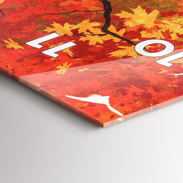 Téglalap alakú üvegóra Menyasszony ősszel