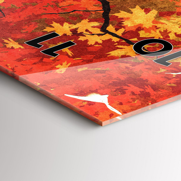 Téglalap alakú üvegóra Menyasszony ősszel