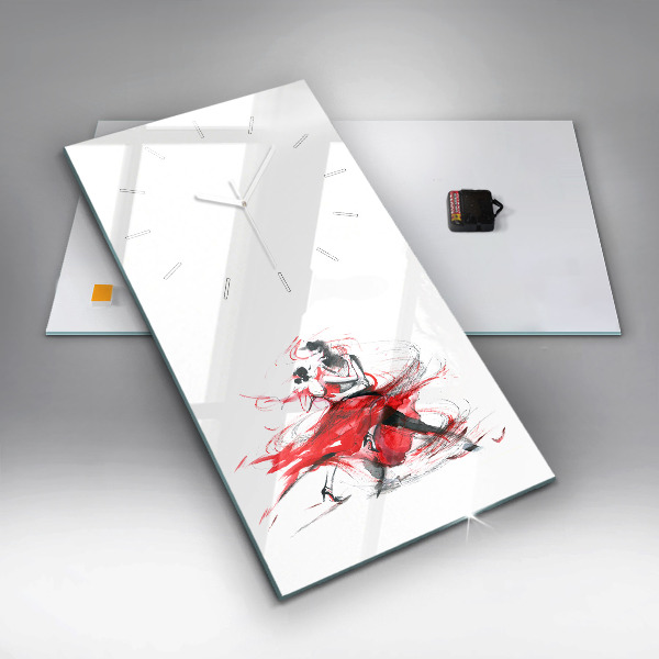 Téglalap alakú üvegóra Táncoló pár