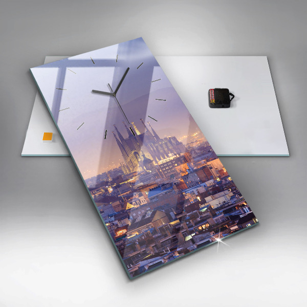 Téglalap alakú üvegóra Kilátás Barcelona