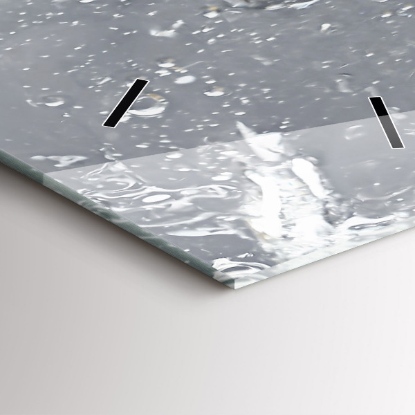 Téglalap alakú üvegóra Citrus vízben