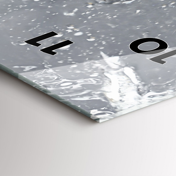 Téglalap alakú üvegóra Citrus vízben