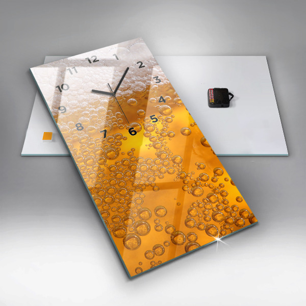 Téglalap alakú üvegóra Sör habbal