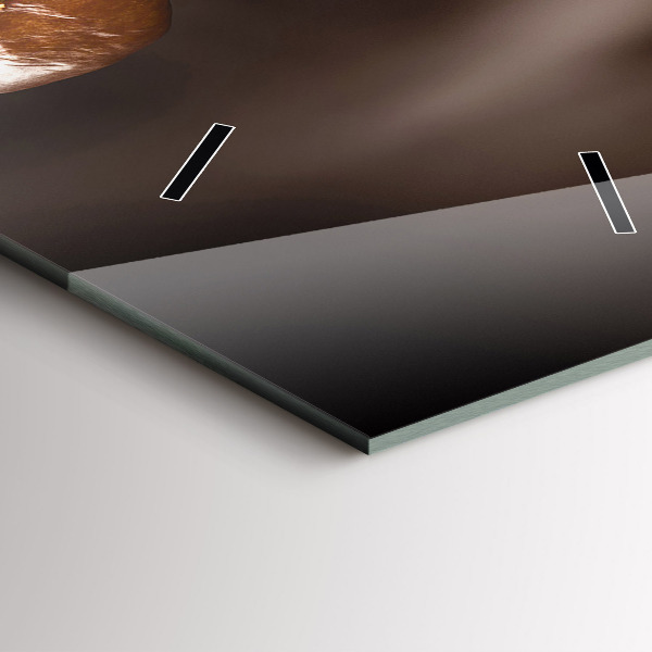 Téglalap alakú üvegóra Forró kávé