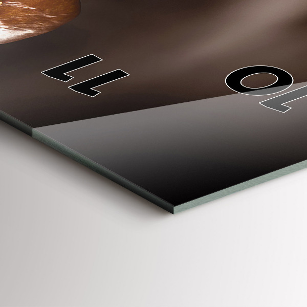 Téglalap alakú üvegóra Forró kávé