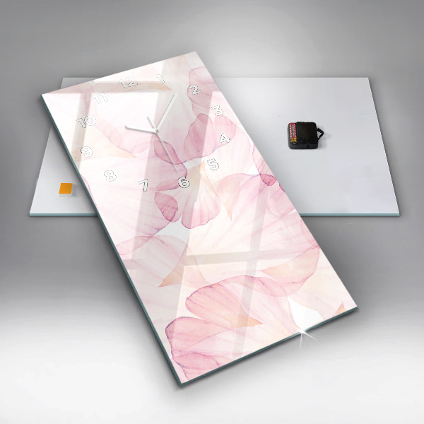 Téglalap alakú üvegóra Akvarell szirmok